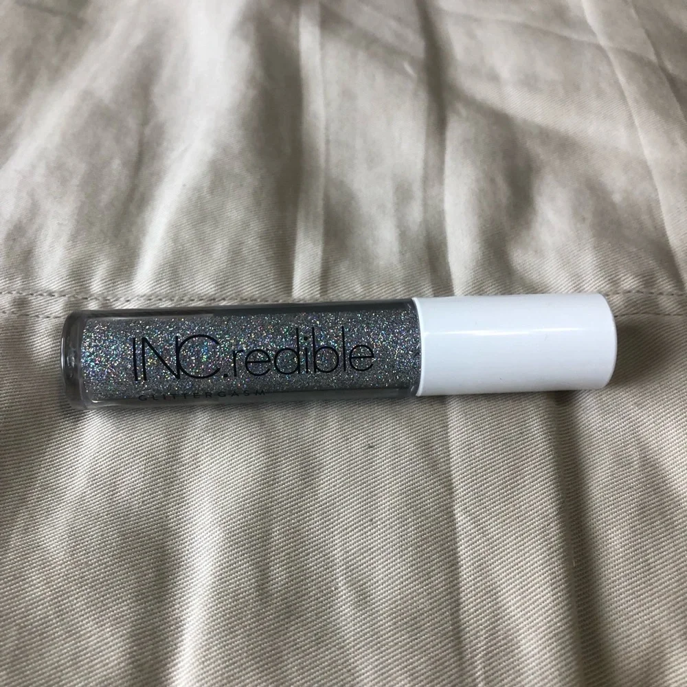 INCredible GLITTERGASM Glitter Lip Topper, I'm a Firecracker silver